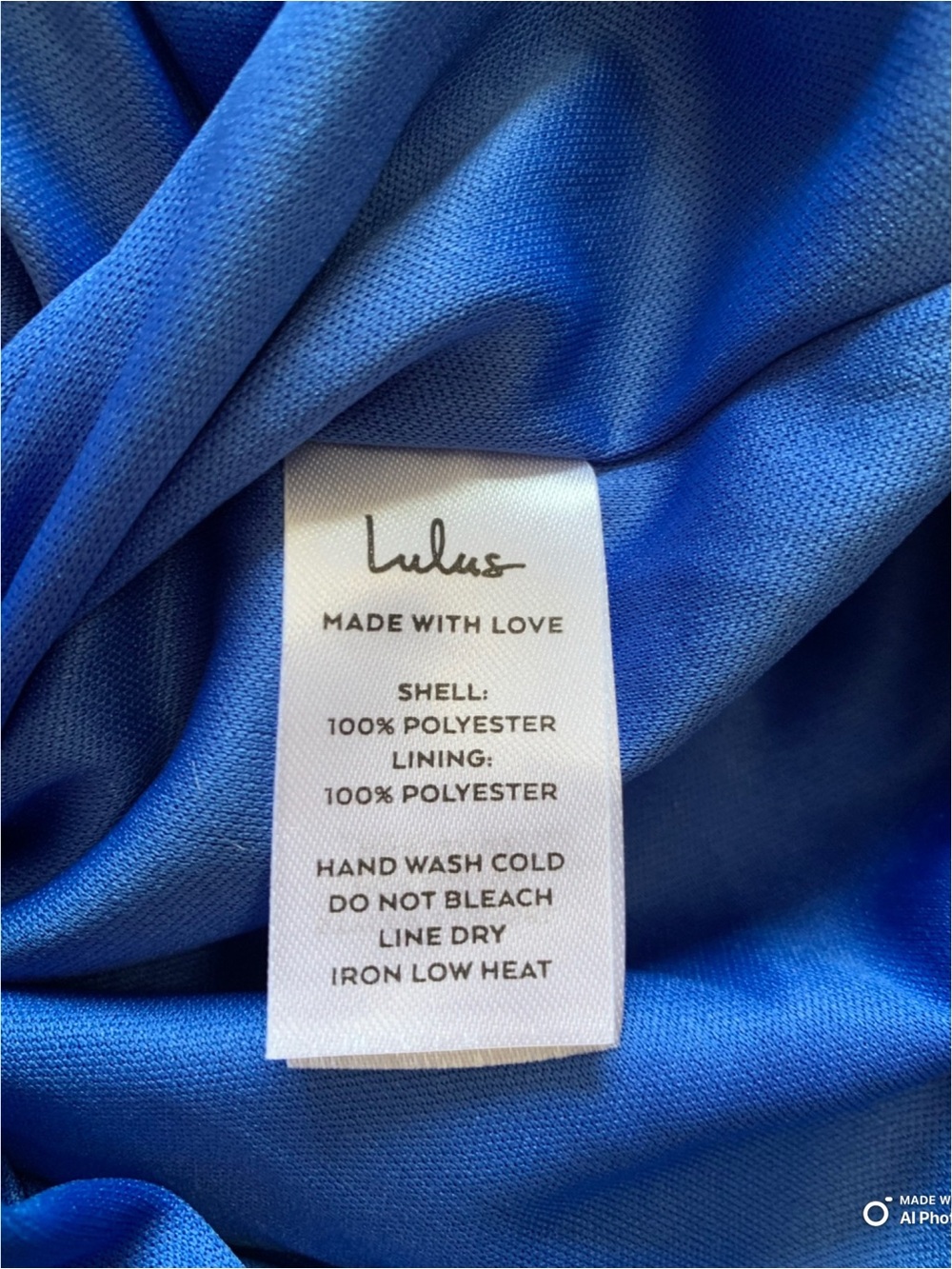 Lulus Small Poised Performance Blue Plisse One-Shoulder Maxi Dress NWT Formal - Picture 14 of 17